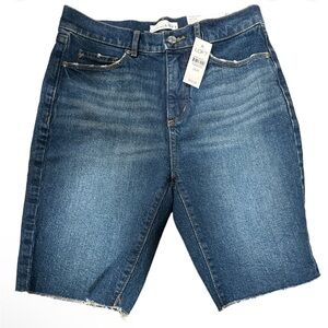 LOFT The Skinny Bermuda Short Denim High Rise Womens 25/0 nwt